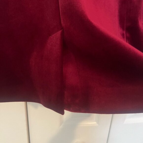 Express double breasted Velvet Blazer, size XL, Ruby Red color - Picture 4 of 5